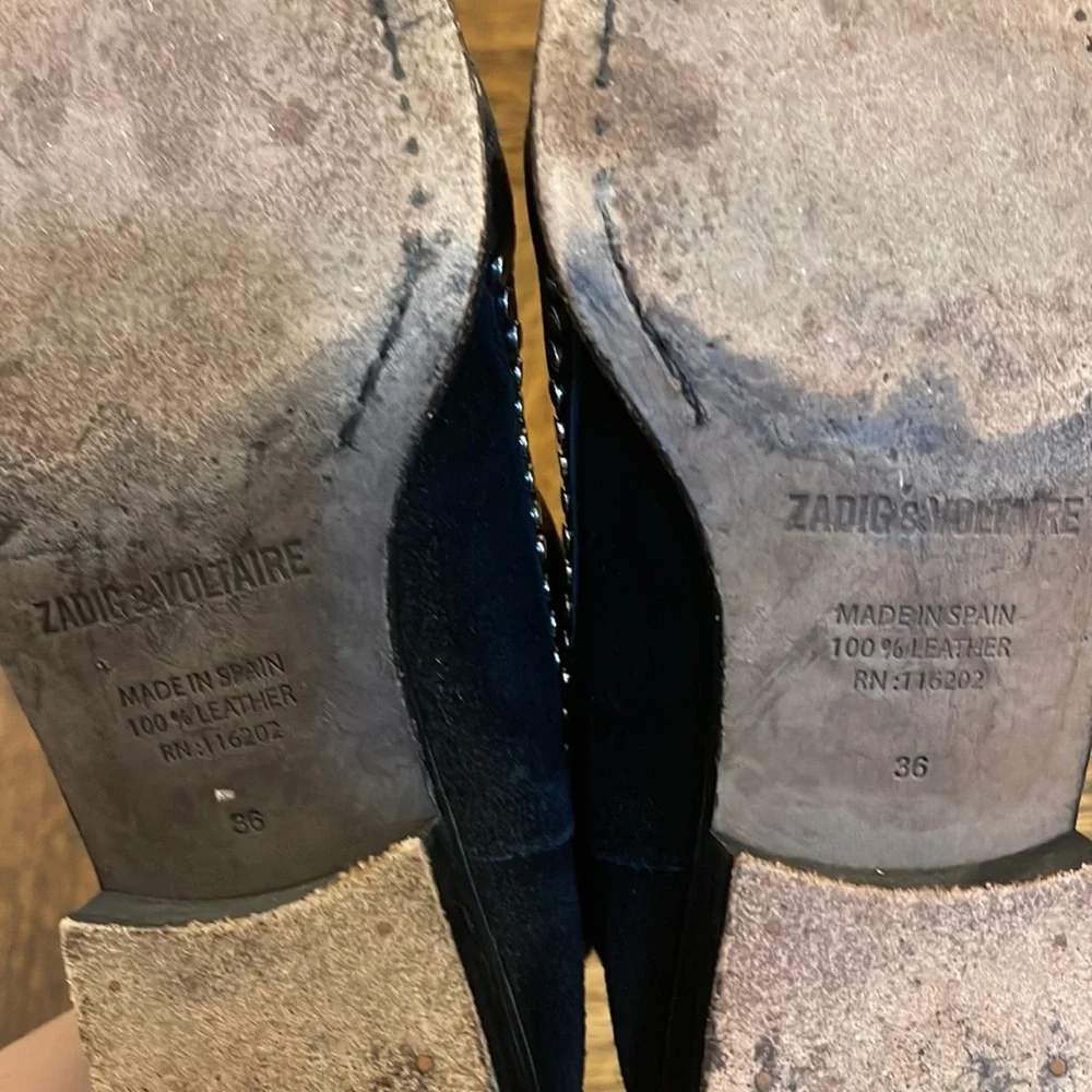 Zadig & Voltaire Studded Ankle Booties - Picture 4 of 4